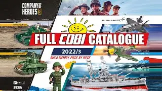 Complete COBI catalogue 2022/3 - Tanks, armored cars, planes, battleships, cars