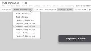 How to print out multiple slides from a Google Slides presentation