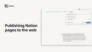 Publishing Notion pages to the web