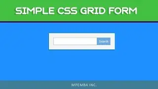 Simple CSS Grid Form - Tutorial