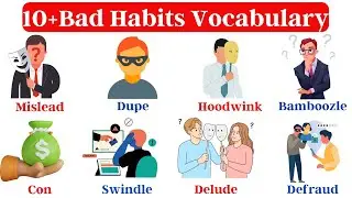 Vocabulary : 10+ Bad Habits Vocabulary | Bad Habit | English Vocabulary with Sentences