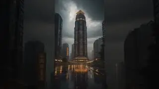 AIopenworld: rainy cityscape, unreal engine image rendering #aidesign