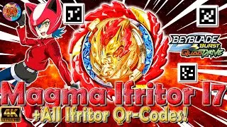 New Magma Ifritor I7 + All Old Qr-Codes | Новый Magma Ifritor I7 Qr-Код - Beyblade Burst Quaddrive