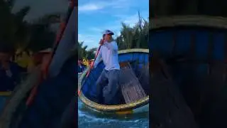 Hoi An Basket Boat, Vietnam 🇻🇳 #shorts #vietnam