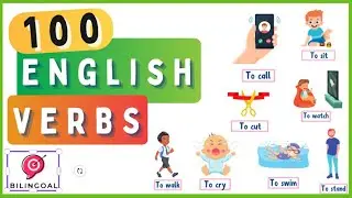 LEARN 100 MOST COMMON VERBS IN ENGLISH! Learn 100 verbs with 200 simple examples and pictures.