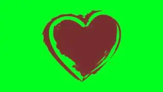 Valentine Heart Animation - Green Screen Footage Free