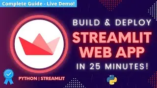 How to Build Streamlit App & Deploy 🚀 (Python Project) - Tutorial for Beginner