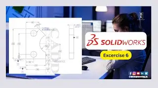 Solidworks Excercise 6 | Holding Block | Mechanical | BK Engineering | Cadd Centre