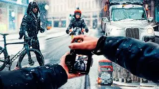 SNOW POV PHOTOGRAPHY - 85MM 1.4  [LONDON]