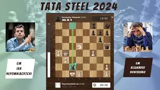 Rook Sacrifice!!! Ian Nepomniachtchi vs Alexander Donchenko - Round 4 Tata Steel Chess 2024