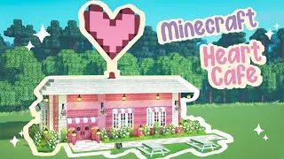 Aesthetic Minecraft Valentine Heart Cafe Speed Build 💕🌸✨ CIT Resource Packs Ghoulcraft Mizunos ✨