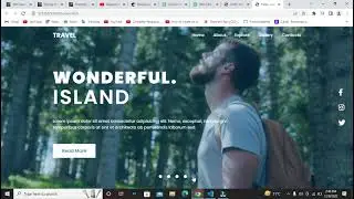 Responsive Website Design | With Background Video Slider - Travel Website - HTML CSS & Javascript