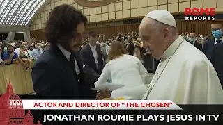 Actor and director of “The Chosen” meet Pope Francis at the Vatican