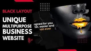 Create Luxury Black Layout Business Website | Unique Multipurpose WordPress Theme | Luxa WP Theme