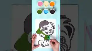 Sand painting LAMPO #shorts #sandart #asmr #44cats | 44 Cats