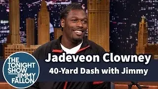 Jimmy Does 40-Yard Dash with Jadeveon Clowney