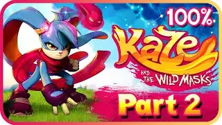 Kaze and the Wild Masks 100% Walkthrough Part 2 (PS4, XB1, Switch) No Damage