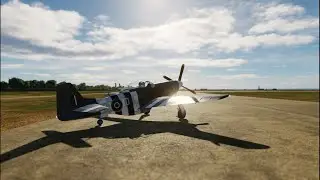 Flying over London on the Normandy 2.0 map (DCS World)