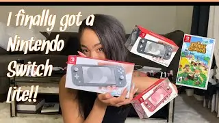 Nintendo switch lite unboxing and Animal Crossing Story Time