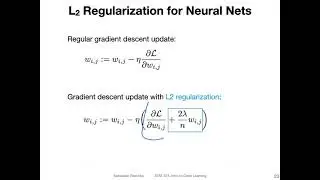 L10.4 L2 Regularization for Neural Nets