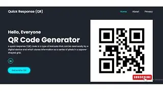 How to make a QR Code Generator Website Using Html, CSS and JavaScript