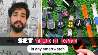 How to fix time in smartwatch | Smartwatch time and date setting