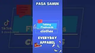 Vocabulary Shorts - Talking Flashcards - Clothes- #pasasanuk#english  #ielts #vocabulary