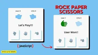 How to Create Rock Paper Scissors Game Using HTML CSS and JavaScript