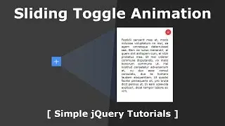 Online Tutorial for Toggle Slide Menu in jQuery With Demo and Free Source Code Download