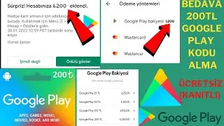 BEDAVA 200₺ DEĞERİNDE GOOGLE PLAY KODU KAZANMA | Bedava Google Play kodu alma