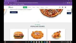 Food website design with html, css, and javascript with free source code