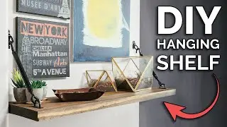 Easy DIY FLOATING SHELVES Super Strong | How To Woodworking ( hanging shelves )