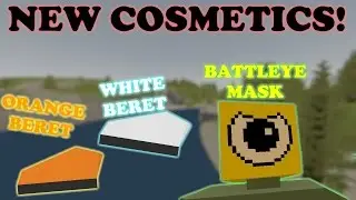 Unturned - 3 New Cosmetics! White & Orange Berets & Battleye mask!