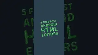 #Shorts best Android HTML editors