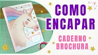 Como Encapar o Caderno Brochura Pequeno