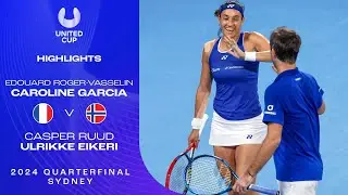 Roger-Vasselin/Garcia v Ruud/Eikeri Highlights | United Cup 2024 Quarterfinal