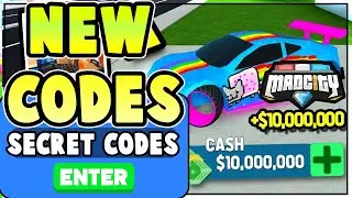 NEW MAD CITY CODES! *FREE CARS & SKINS* All Mad City Tram Heist Codes Roblox 2020