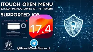 🔥🔥 OPEN MENU FMI OFF iOS 17.4.1 [PET TOKEN BACKUP METHOD BY ITOUCH 2024]🔥🔥 {IPHONES & IPADS}✅