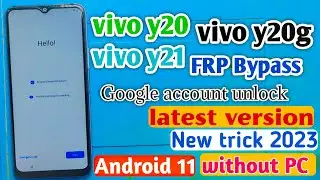 vivo Y20 FRP Unlock 2023  all vivo frp bypass  without PC