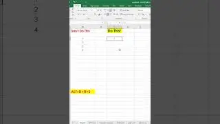 Do this! #youtubeshorts #excel #excelshortcuts #exceltips #trending  #excelsolutions #exceltricks