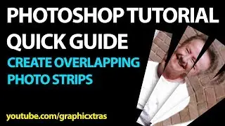 How to create Photoshop Overlapping photo strip effect tutorial quick guide