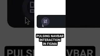 Pulsing navbar interaction in Figma tutorial 