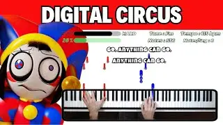 The Amazing Digital Circus Song CG5 - Anything Can Go | Piano Tutorial