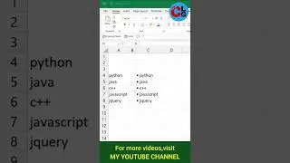 How to apply Bullet Points in Excel #shorts #youtubeshorts