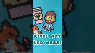 HOW TO DRAW PIXEL ART MESSI ! 