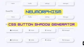 CSS Button Soft UI Drop Shadow Effects Generator | UI Tools & UI Trends Example | Neumorphism.io
