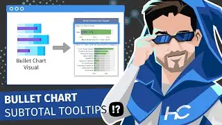 Using the Bullet Chart Visual to Show Total Comparisons on Tooltips