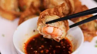 THE SECRET TO CRUNCHY FRIED WONTONS REVEALED!  Crispy Fried Wonton Recipe