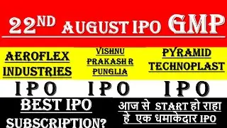 Aeroflex IPO GMP | Aeroflex IPO Review | Vishnu Prakash R Punglia IPO | Pyramid Technoplast IPO GMP