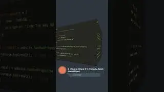 3 Ways to Check If a Property Exists in an Object #shorts #javascript